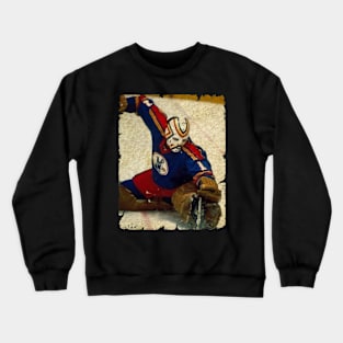 Denis Herron, 1974 in Kansas City Scouts (3.96 GAA) Crewneck Sweatshirt